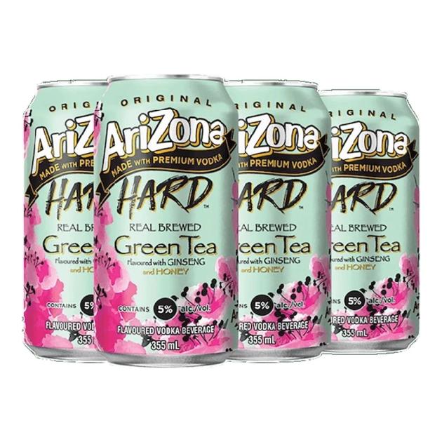 Arizona Hard Green Tea 6 x 355 mL Cans