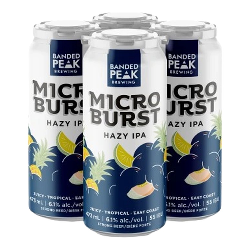 Banded Peak Microburst Hazy IPA 4 x 473 mL Cans