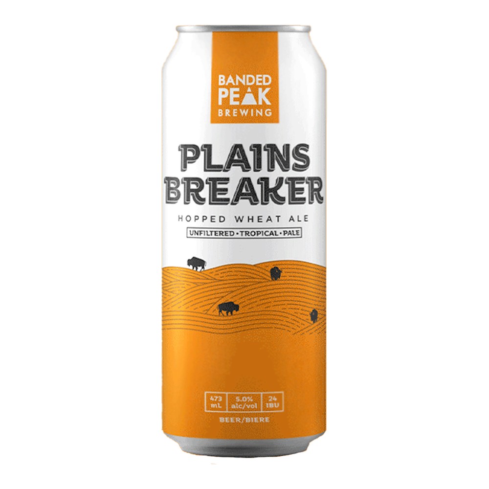Banded Peak 'Plainsbreaker' Hopped Wheat Ale 4 x 473 mL Cans