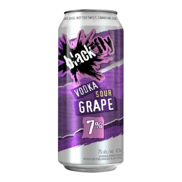 Black Fly Vodka Sour Grape 473 mL