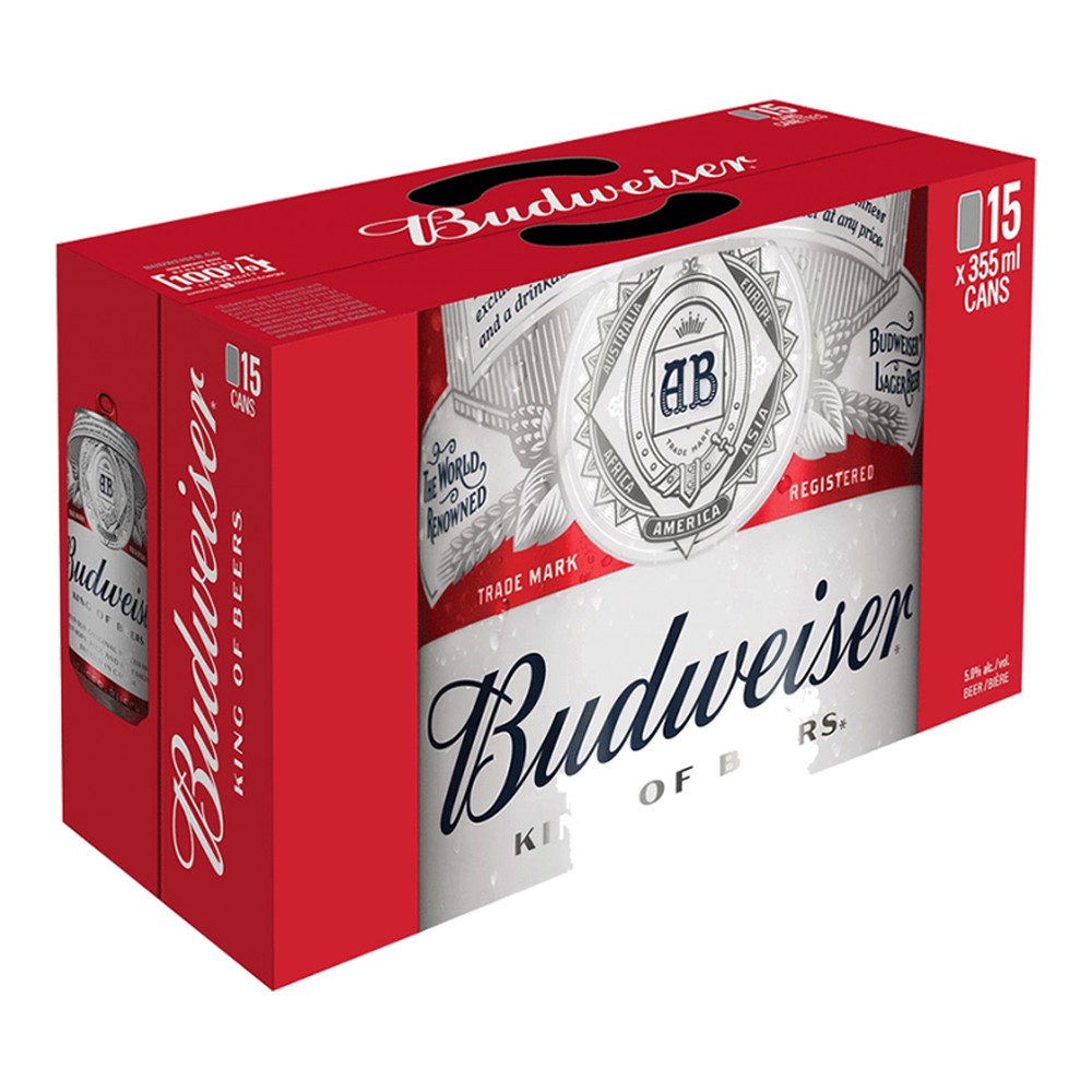 Budweiser 15 x 355 mL Cans