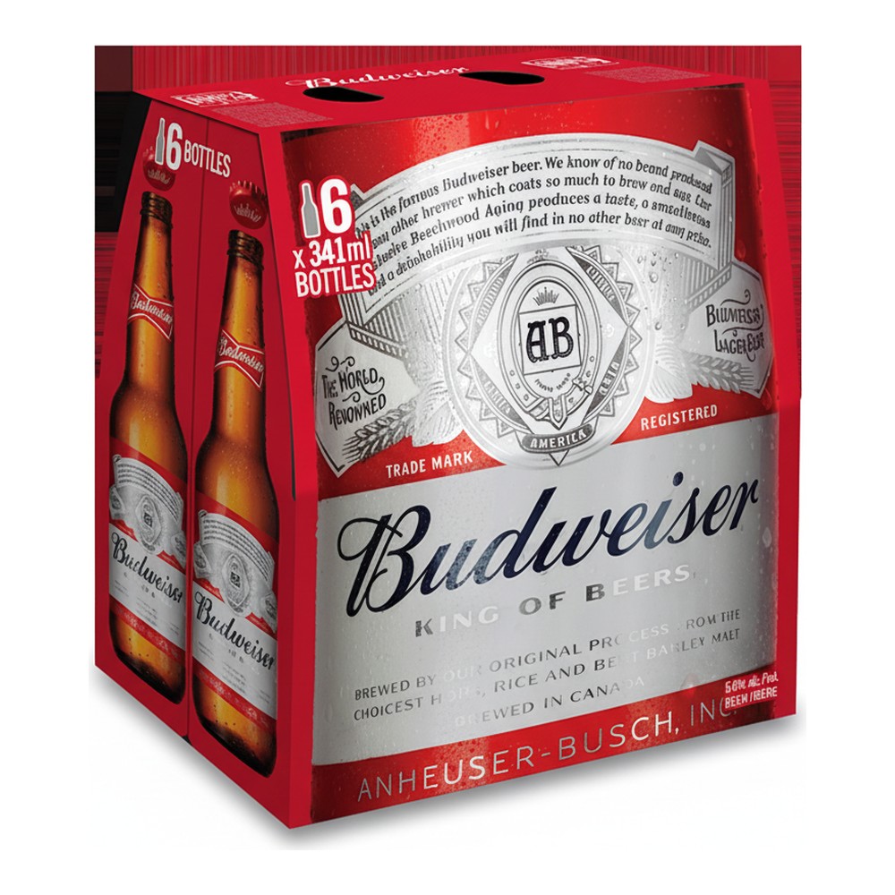 Budweiser 341mL Bottle