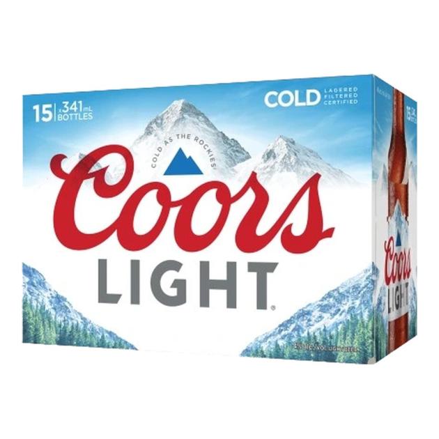 Coors Light 15 x 341 mL Bottles