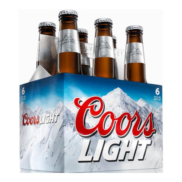 Coors Light 6 x 341 mL Bottles