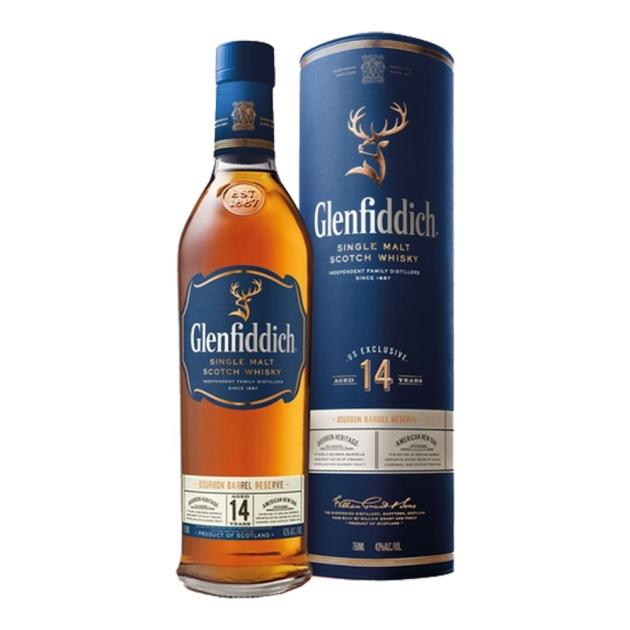 Glenfiddich 'Bourbon Barrel Reserve' 14 Year Malt Scotch Whisky 750 mL