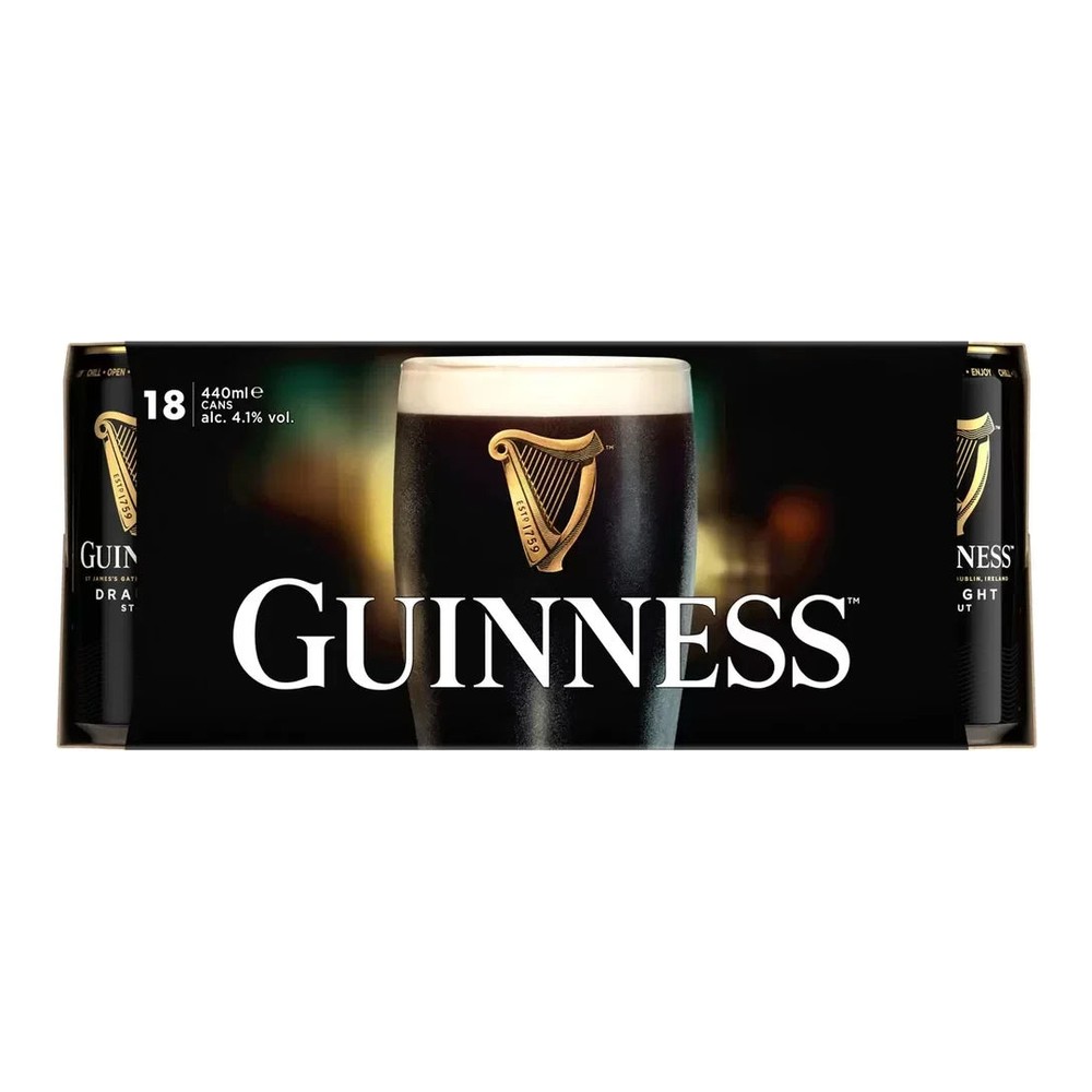 Guinness Draught 18 x 440ml Cans
