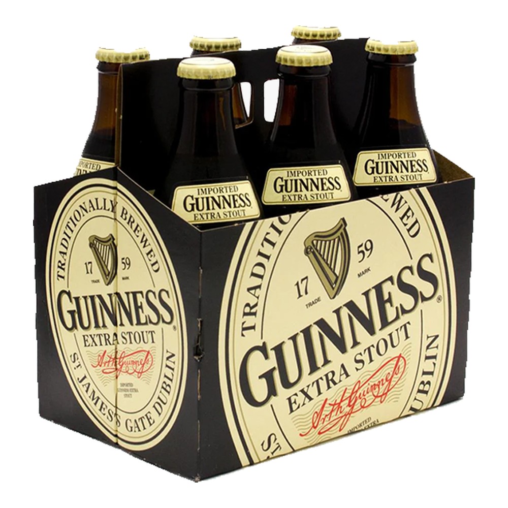 Guinness Extra Stout 6 x 330 mL Bottles
