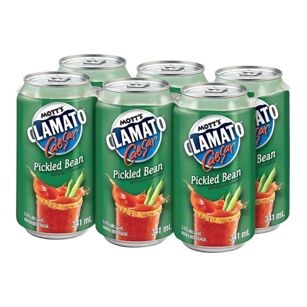Mott's Clamato 'Pickled Bean' Caesar 6 x 341 mL