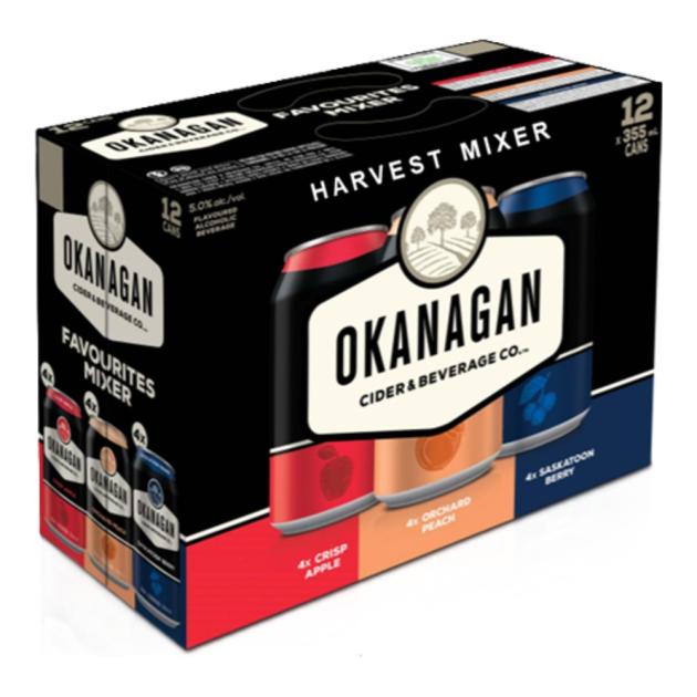 Okanagan Cider Harvest Mixer 12 x 355 mL Cans