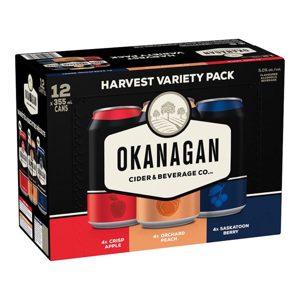 Okanagan Cider Harvest Variety Pack 6 x 355ml Cans