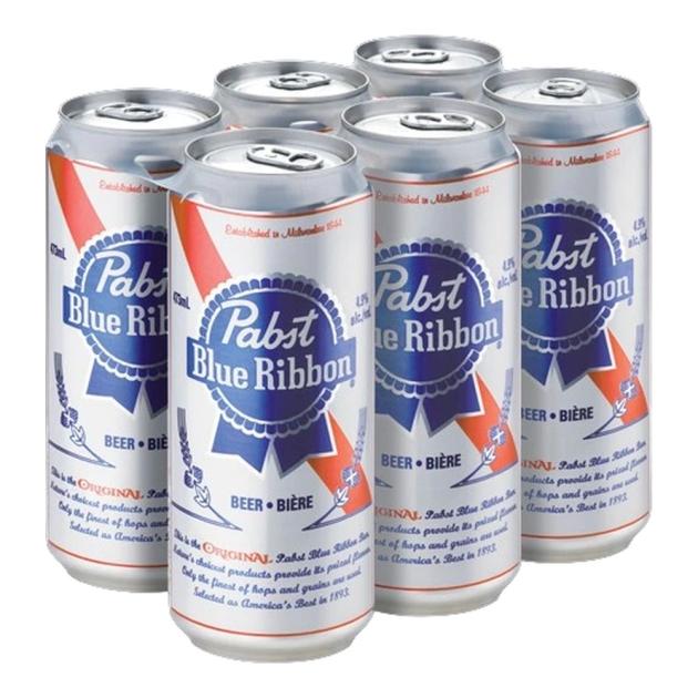 Pabst Blue Ribbon 6 x 473 mL Cans