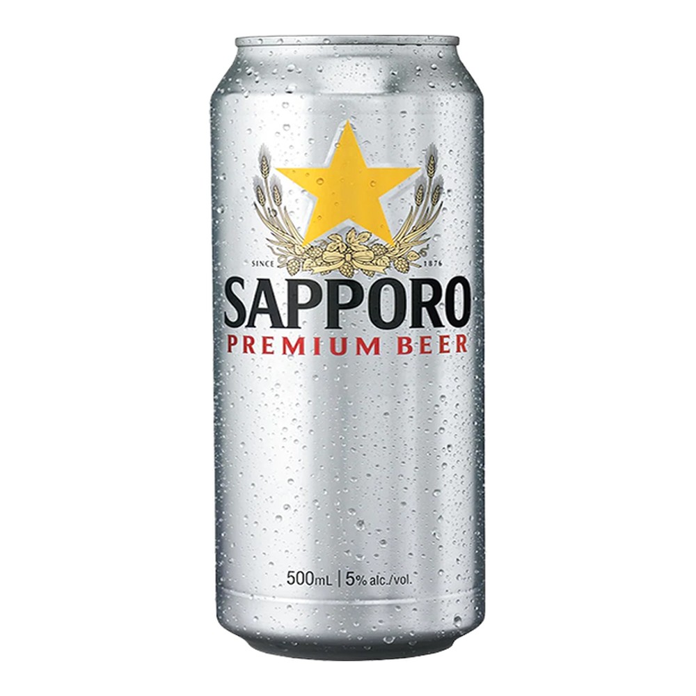 Sapporo 4 x 500 mL Cans