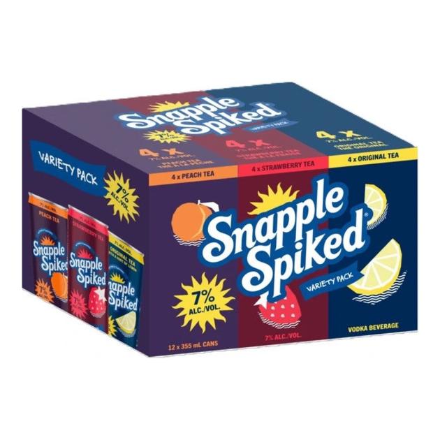 Snapple Spiked 7% Variety Pack 12 x 341 mL