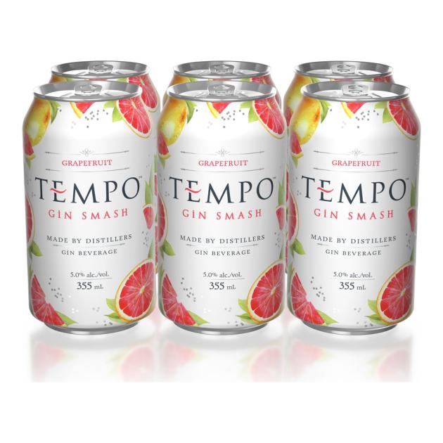Tempo Gin Smash Grapefruit 6 x 355ml Cans