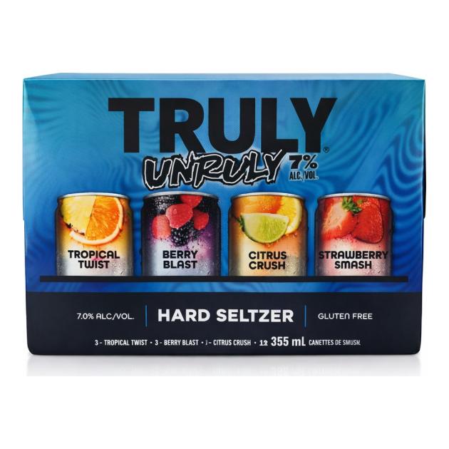 Truly Hard Seltzer Unruly 7% Variety 12 x 355 mL Cans