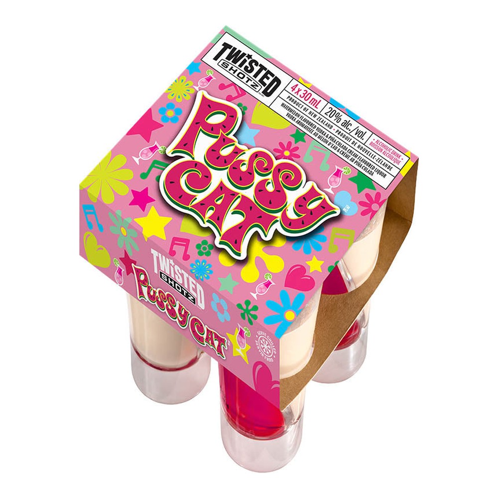 Twisted Shotz Pussy Cat 4 x 30 mL