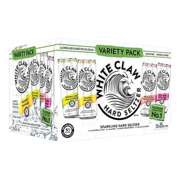 White Claw Hard Seltzer Variety Pack 12 x 355 mL