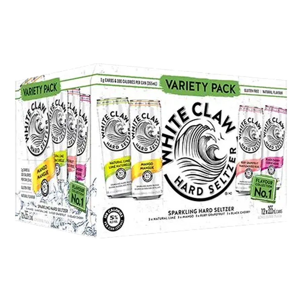 White Claw Hard Seltzer Variety Pack 12 x 355 mL