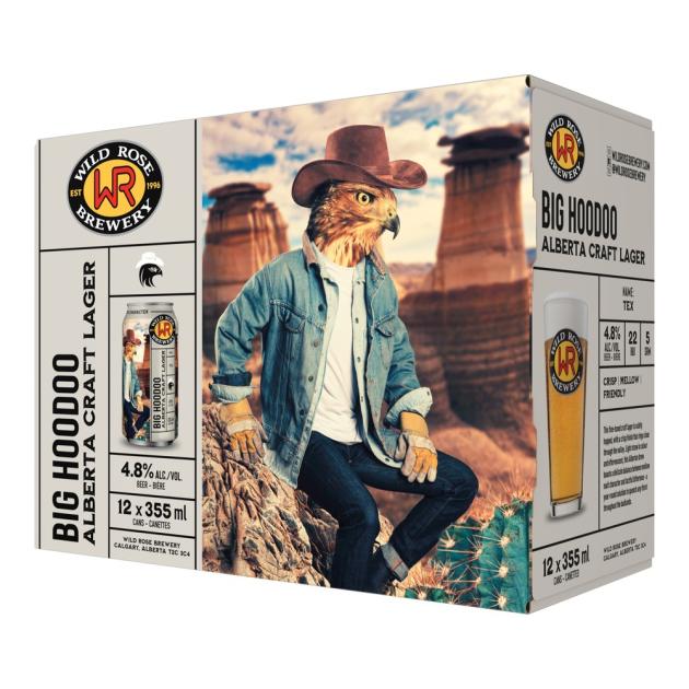 Wild Rose Big Hoodoo Craft Lager 12 x 355ml Cans